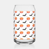 Halloween Pumpkins und Fledermäuse, Trick oder Tre Dosenglas (Rückseite)