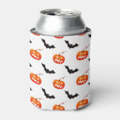 Halloween Pumpkins und Fledermäuse, Trick oder Tre Dosenkühler (Kanne Vorderseite)