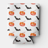 Halloween Pumpkins und Fledermäuse, Trick oder Tre Dosenkühler (Vorderseite)