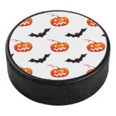 Halloween Pumpkins und Fledermäuse, Trick oder Tre Eishockey Puck (3/4)