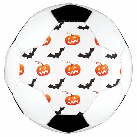 Halloween Pumpkins und Fledermäuse, Trick oder Tre Fußball (Vorderseite)