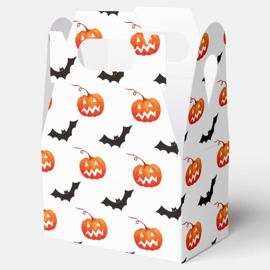 Halloween Pumpkins und Fledermäuse, Trick oder Tre Geschenkschachtel (Geöffnet)