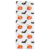 Halloween Pumpkins und Fledermäuse, Trick oder Tre Geschenktüte Für Weinflaschen (Vorderseite)