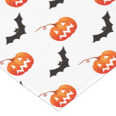 Halloween Pumpkins und Fledermäuse, Trick oder Tre Kurzer Tischläufer (Ecke)