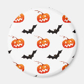 Halloween Pumpkins und Fledermäuse, Trick oder Tre Magnet (Vorne)