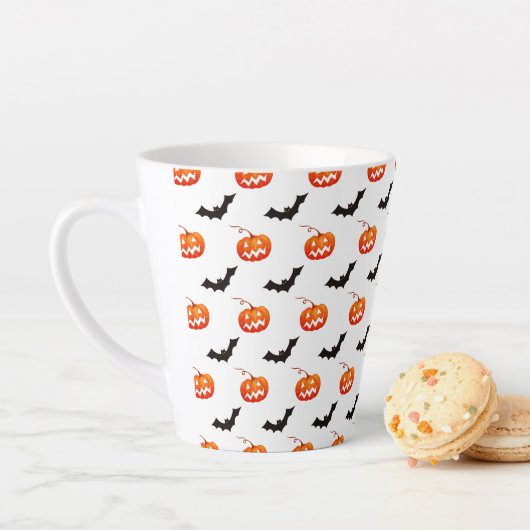 Halloween Pumpkins und Fledermäuse, Trick oder Tre Milchtasse (Beispiel)