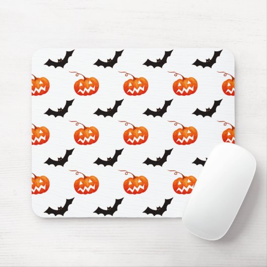 Halloween Pumpkins und Fledermäuse, Trick oder Tre Mousepad (Mit Mouse)