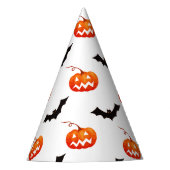 Halloween Pumpkins und Fledermäuse, Trick oder Tre Partyhütchen (Vorderseite)