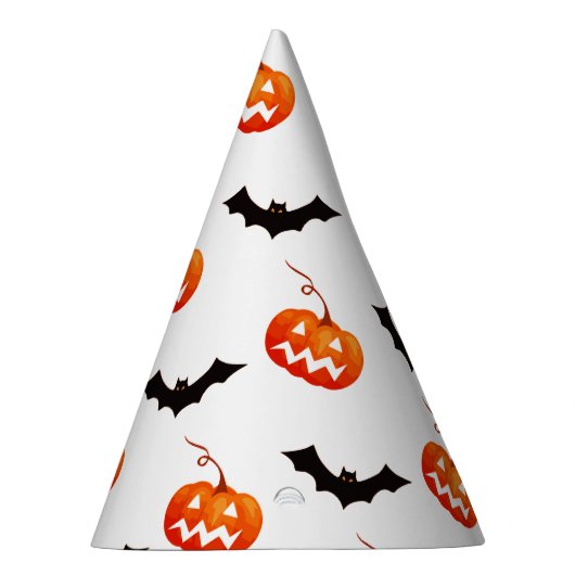 Halloween Pumpkins und Fledermäuse, Trick oder Tre Partyhütchen (Rechts)