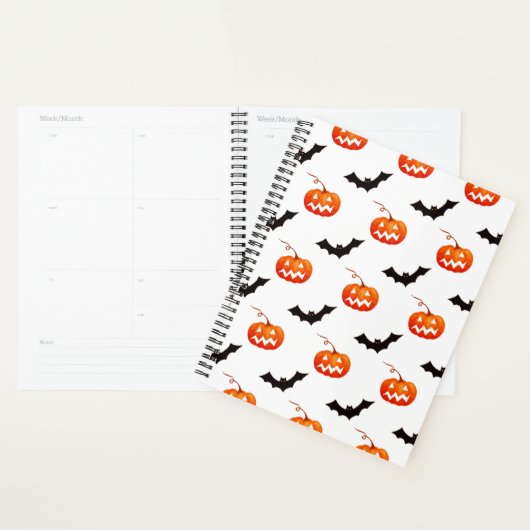 Halloween Pumpkins und Fledermäuse, Trick oder Tre Planer (Anzeige)