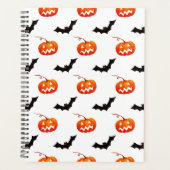 Halloween Pumpkins und Fledermäuse, Trick oder Tre Planer (Vorderseite)