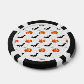 Halloween Pumpkins und Fledermäuse, Trick oder Tre Pokerchips (Einzeln)