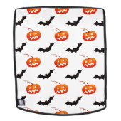 Halloween Pumpkins und Fledermäuse, Trick oder Tre Rucksack (Abnehmbare Front)