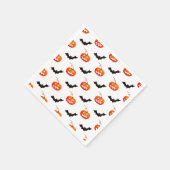 Halloween Pumpkins und Fledermäuse, Trick oder Tre Serviette (Ecke)