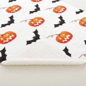 Halloween Pumpkins und Fledermäuse, Trick oder Tre Sherpadecke (3/4)