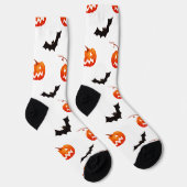 Halloween Pumpkins und Fledermäuse, Trick oder Tre Socken (Rechts)