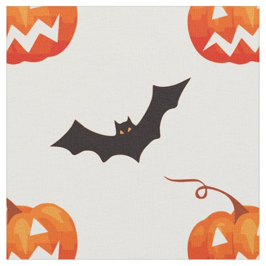 Halloween Pumpkins und Fledermäuse, Trick oder Tre Stoff (Nahaufnahme)
