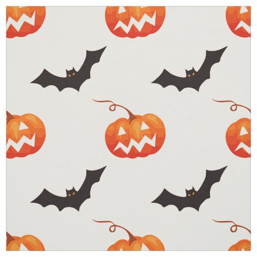 Halloween Pumpkins und Fledermäuse, Trick oder Tre Stoff (Muster)
