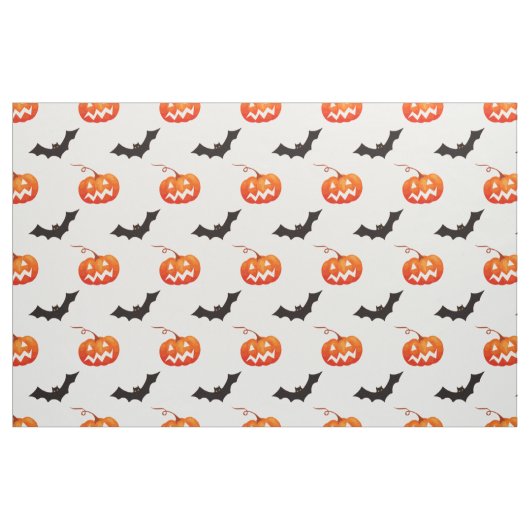 Halloween Pumpkins und Fledermäuse, Trick oder Tre Stoff (Fat Quarter (45,7 x 55,9 cm))