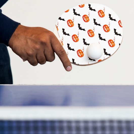 Halloween Pumpkins und Fledermäuse, Trick oder Tre Tischtennis Schläger (InSitu)