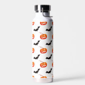 Halloween Pumpkins und Fledermäuse, Trick oder Tre Trinkflasche (Links)