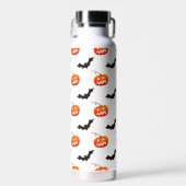 Halloween Pumpkins und Fledermäuse, Trick oder Tre Trinkflasche (Vorne)