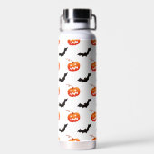 Halloween Pumpkins und Fledermäuse, Trick oder Tre Trinkflasche (Rückseite)