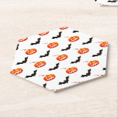 Halloween Pumpkins und Fledermäuse, Trick oder Tre Untersetzer (angewinkelt)