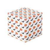 Halloween Pumpkins und Fledermäuse, Trick oder Tre Würfel (Rückseite Schrägansicht)