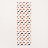 Halloween Pumpkins und Fledermäuse, Trick oder Tre Yogamatte (Vorderseite)