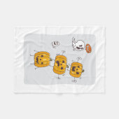 Halloween Pumpkins und Ghosts Blanket Fleecedecke (Vorderseite (Horizontal))