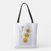 Halloween Pumpkins und Ghosts Tote Bag Tasche (Rückseite)