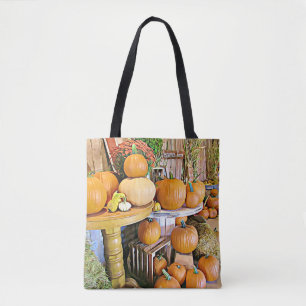 Halloween Pumpkins und Herbst Anzeige Herbst-Tote- Tasche