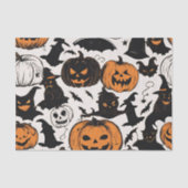 Halloween Pumpkins und Monster Seidenpapier (Vorderseite)