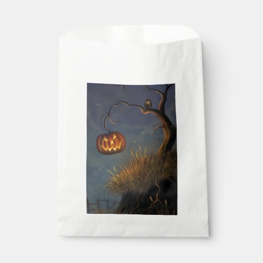 Halloween Pumpkins und Owl Geschenktütchen (Vorderseite)
