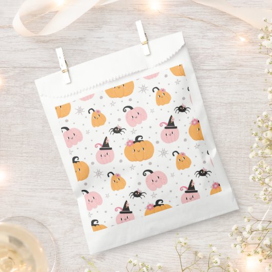 Halloween Pumpkins und Spiders Gefälligkeitstasche Geschenktütchen (Ausgeschnitten)