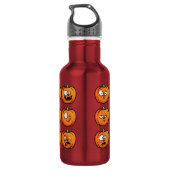 Halloween Pumpkins Wasserflaschen Trinkflasche (Rückseite)