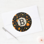 Halloween Pumpkins Whimsical Party Kraft Runder Aufkleber (Umschlag)