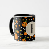 Halloween Pumpkins Whimsisches Muster Custom Tasse (Vorderseite Links)