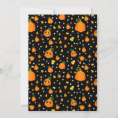 Halloween Pumpkins Whimsisches Party Einladung (Rückseite)