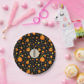 Halloween Pumpkins Whimsisches Pattern Party Pappteller (Party)