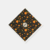 Halloween Pumpkins Whimsisches Pattern Party Serviette (Ecke)