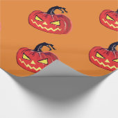 Halloween Pumpkins Wrapping Paper Geschenkpapier (Ecke)
