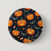 Halloween-Pumpknopf Button (Vorderseite)