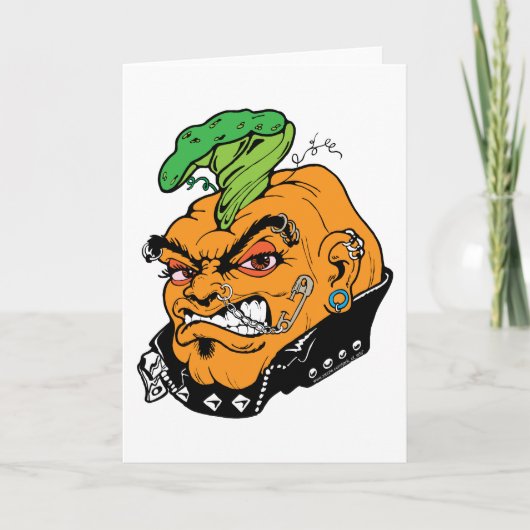 Halloween Punkin'! Karte (Vorderseite)