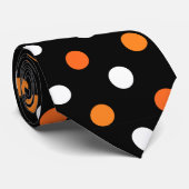 Halloween Punkte Krawatte (Gerollt)