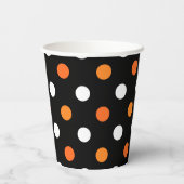 Halloween Punkte Pappbecher (Rückseite)