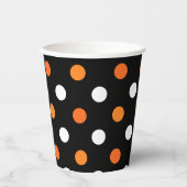 Halloween Punkte Pappbecher (Vorderseite)