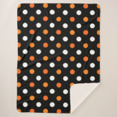 Halloween Punkte Sherpadecke (Vorderseite)