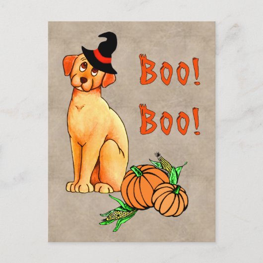 Halloween Puppy Dog Postkarte (Vorderseite)